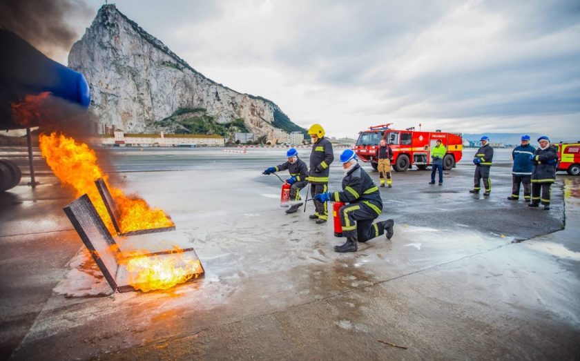 Fire Flighting Training in Gibraltar