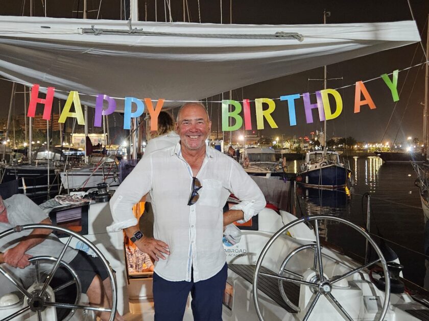 Birthday celebrations on Yachtmaster fast track